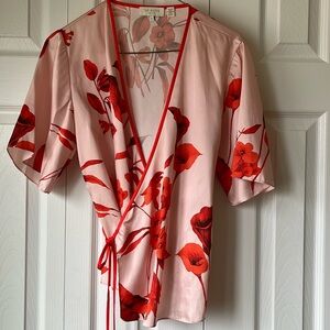 Ted baker size 1 like new wrap top